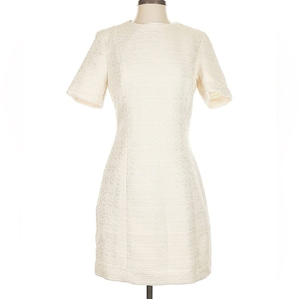 H&M Elegant Cream Textured Women's Dress